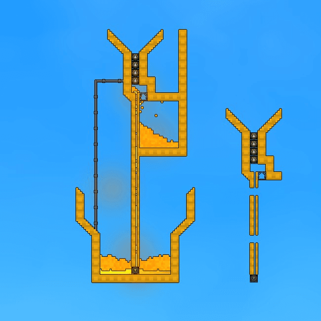 Late-game Lava siphon using denser Liquid Gold or Liquid Copper as the pumping liquid.